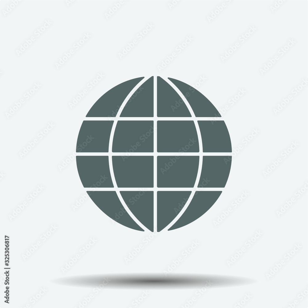 Globe Icon illustration isolated vector sign symbol