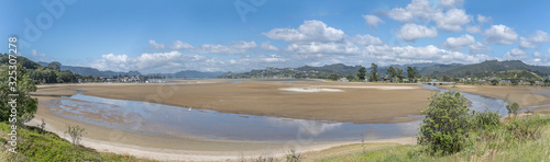 bay from north at low tide time, Tairua, New Zealand
