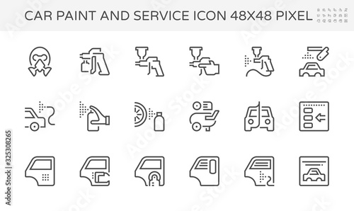 car paint icon