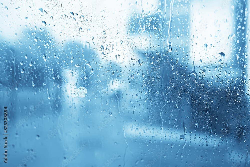 abstract drops glass background / texture fog rain, seasonal background, clear glass with water abstract drops glass background / texture fog rain, seasonal background, clear glass with water