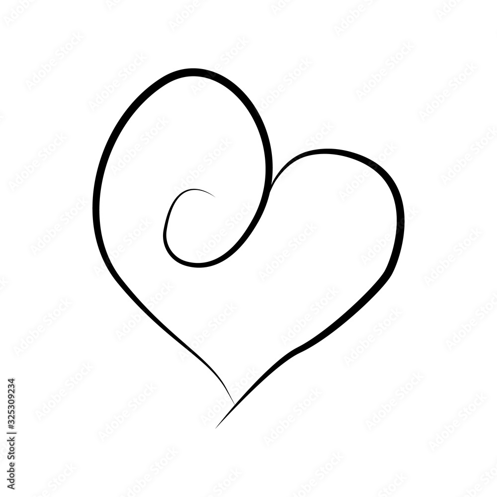 outline hand drawn heart icon.Vector heart collection. Illustration for your graphic design. outline hand drawn heart icon.Vector heart collection. Illustration for your graphic design.