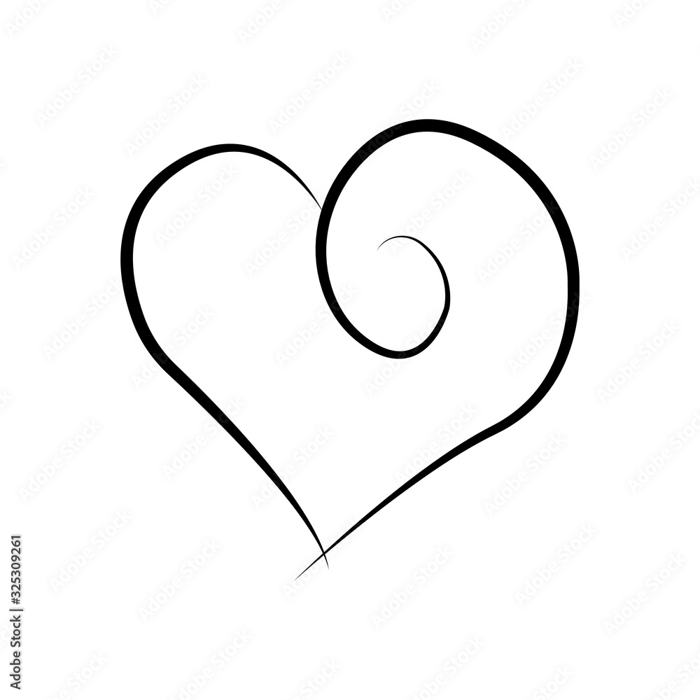 outline hand drawn heart icon.Vector heart collection. Illustration for your graphic design. outline hand drawn heart icon.Vector heart collection. Illustration for your graphic design.