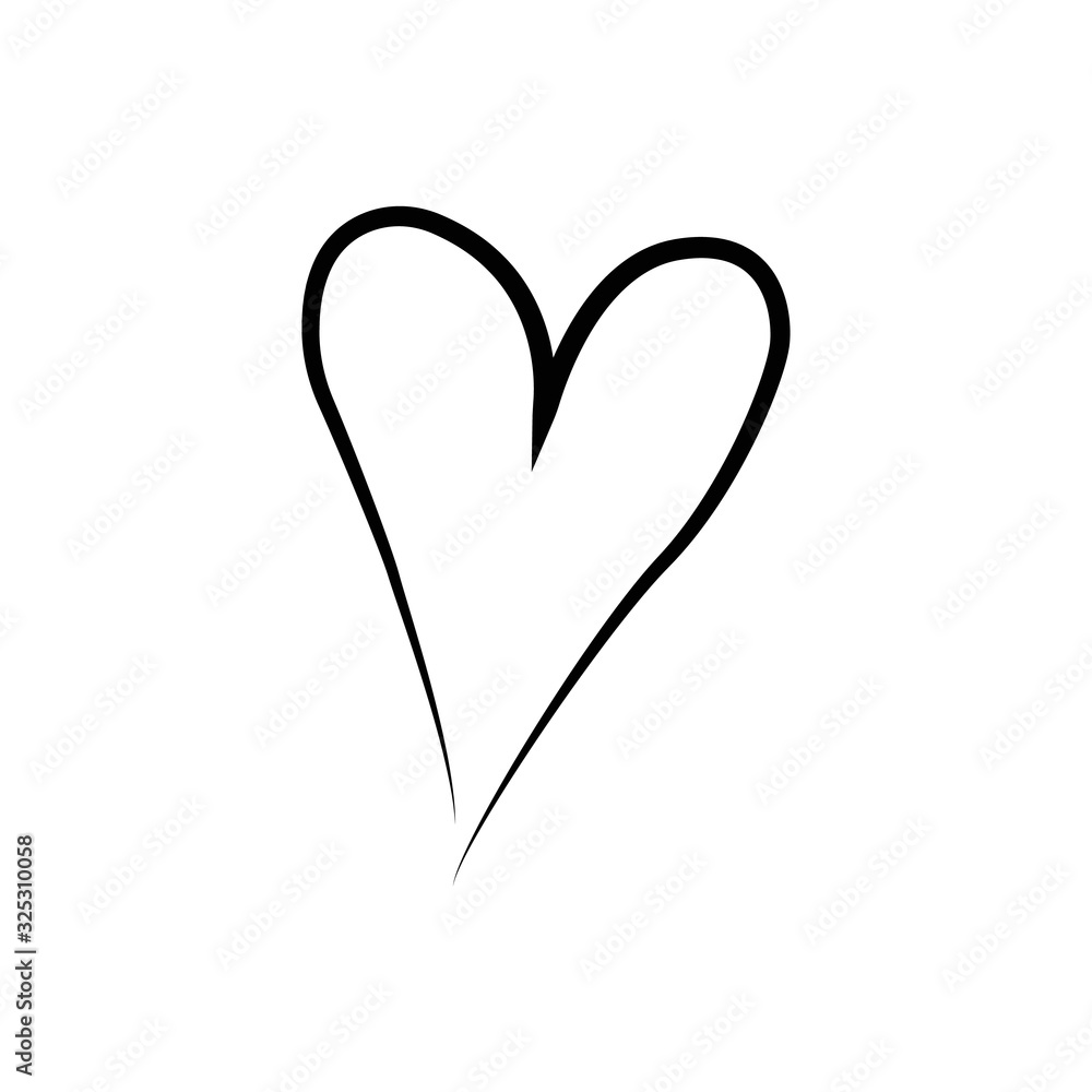 outline hand drawn heart icon.Vector heart collection. Illustration for your graphic design. outline hand drawn heart icon.Vector heart collection. Illustration for your graphic design.