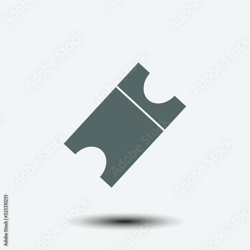 ticket icon, vector design