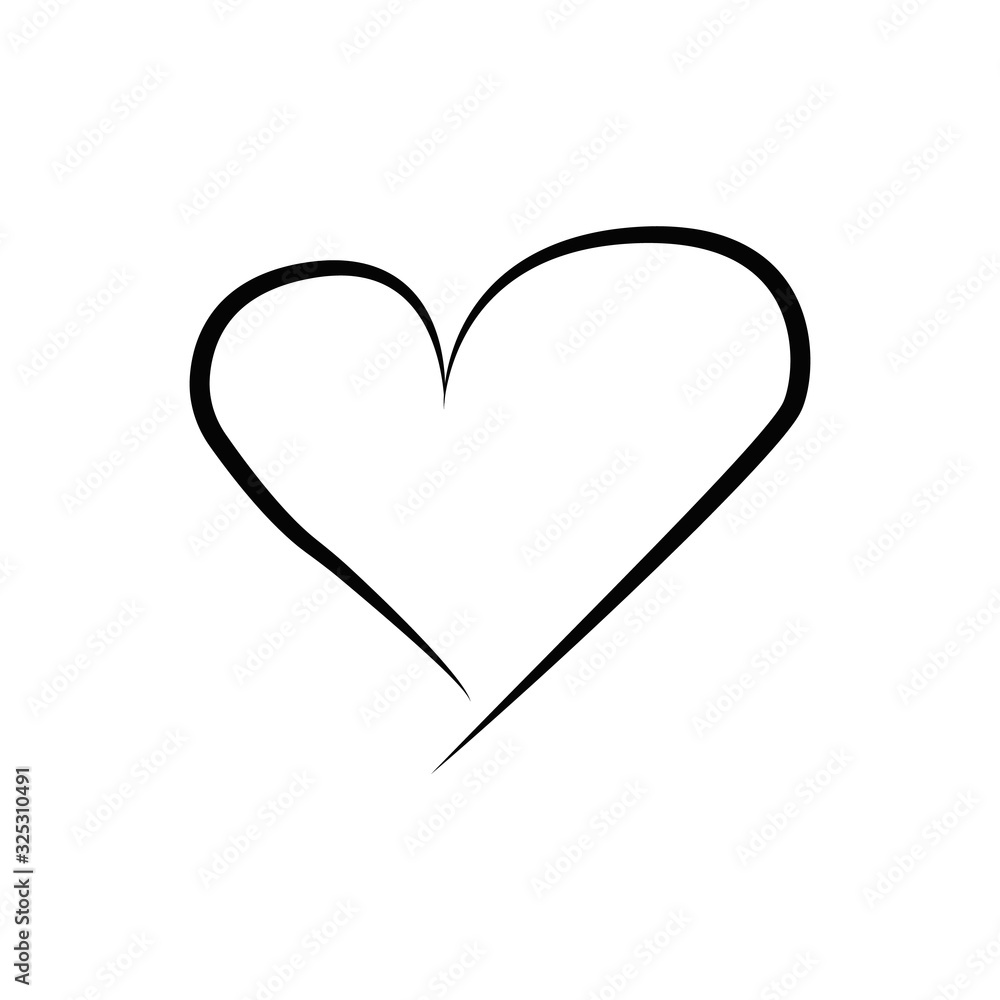 outline hand drawn heart icon.Vector heart collection. Illustration for your graphic design. outline hand drawn heart icon.Vector heart collection. Illustration for your graphic design.