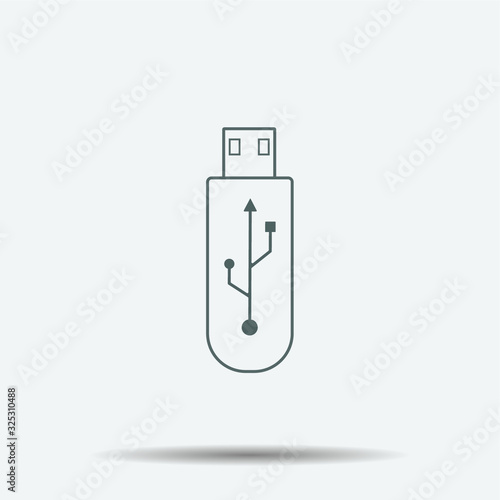 Usb Icon illustration isolated vector sign symbol
