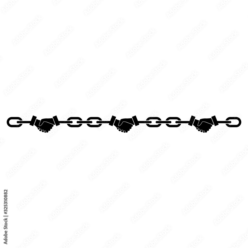 Smart contract icon. Smart blockchain based sequence of contract agreements. Vector Illustration Smart contract icon. Smart blockchain based sequence of contract agreements. Vector Illustration