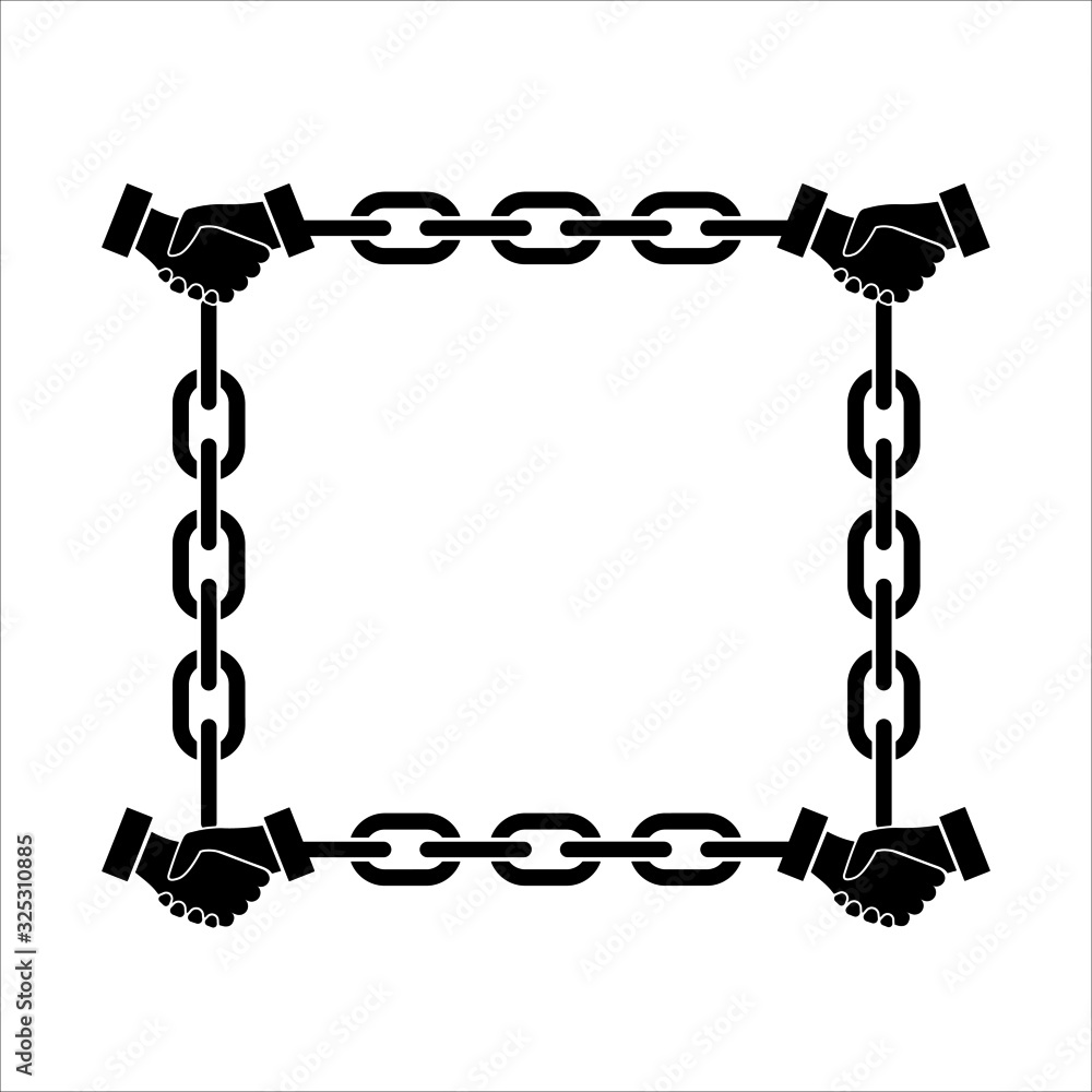 Smart contract icon. Smart blockchain based sequence of contract agreements. Vector Illustration Smart contract icon. Smart blockchain based sequence of contract agreements. Vector Illustration