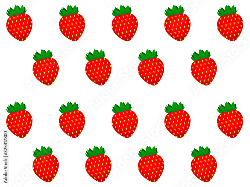 A wonderful light background of many tasty sweet strawberries