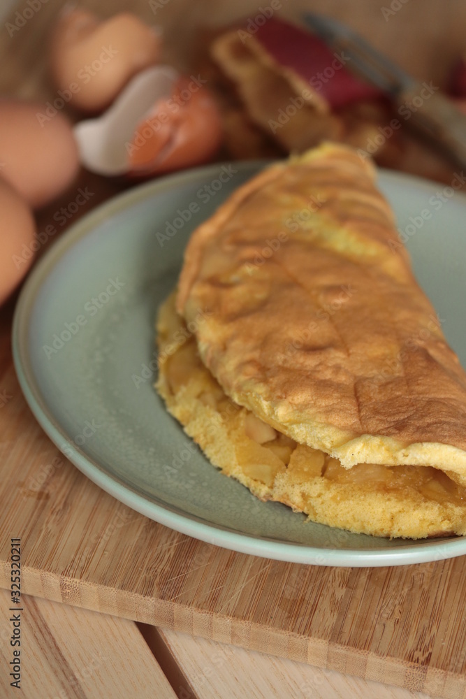 omelette soufflée aux pommes omelette soufflée aux pommes