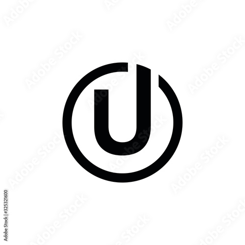 UU U letter logo design vector
