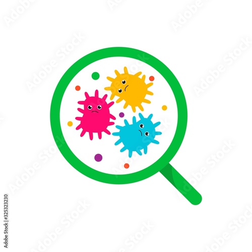 simple bacterial vector dsign illustration, for posters, web, labels, backgrounds and other