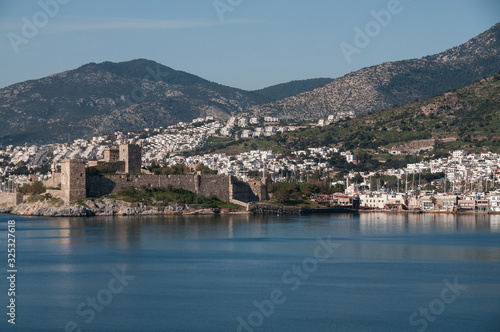 view of the town in bodrum