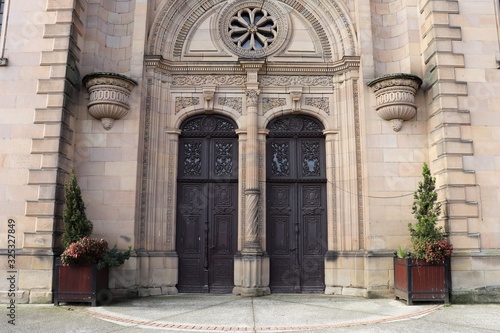 Eglise Saint Maimboeuf à Montbéliard ouverte en 1875 - ville de Montbéliard - Département du Doubs - Région Bourgogne Franche Comté - France - Vue de l'extérieur © ERIC