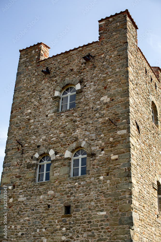 View of the Guard Tower hivizzano Castle