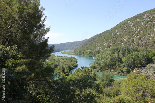 Obraz na płótnie Croatia Krka Waterfall w salonie