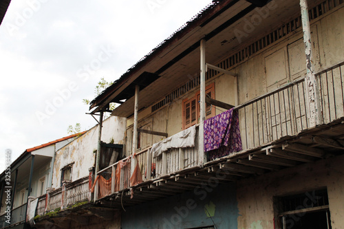 Balcones casas de madera antigua Panamá