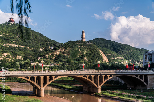 Scenery of Yan'an, City in Shanxi,China