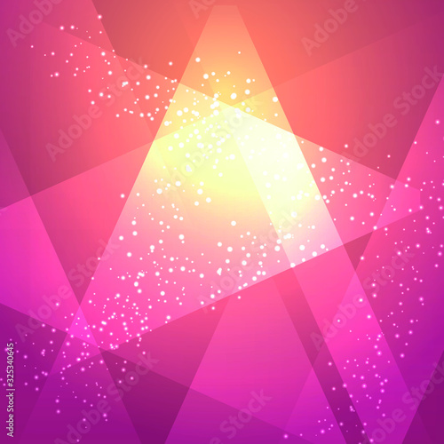 glow star pink glitter background