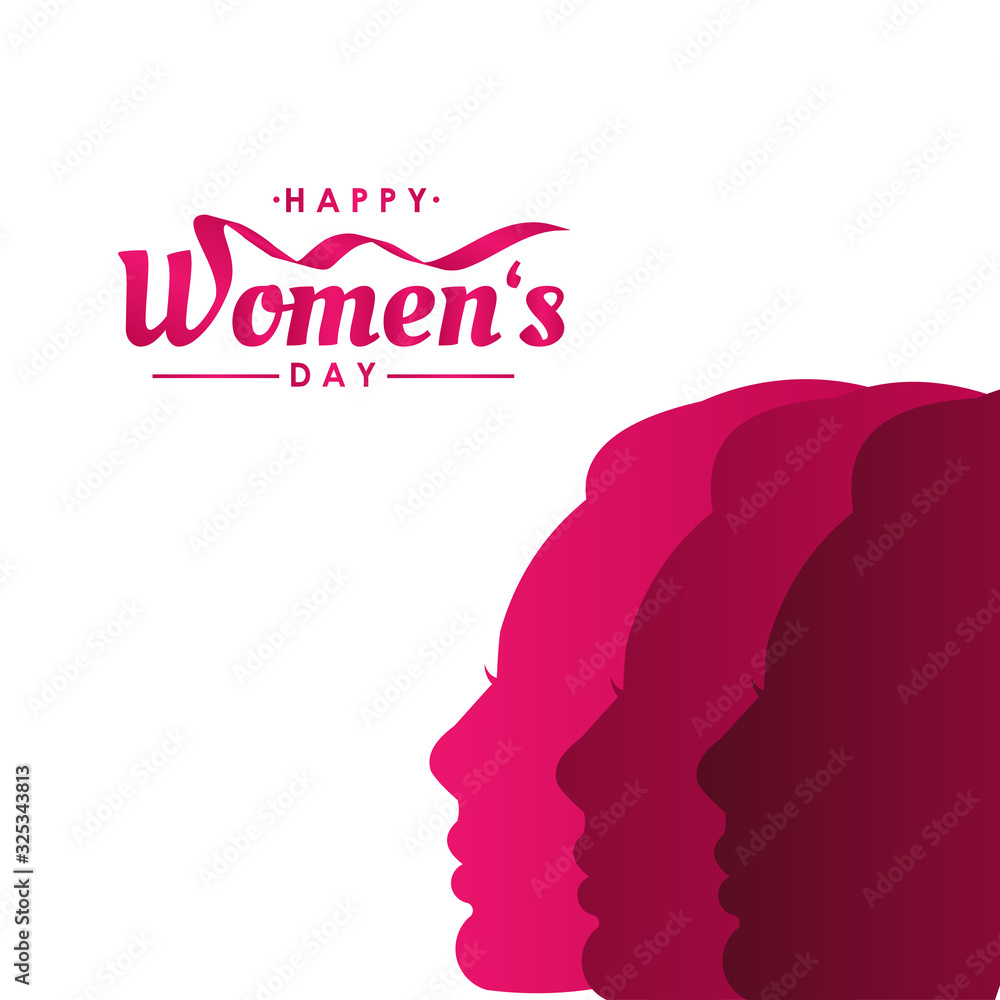 Happy Women's Day Vector Design For Print and Celebrate