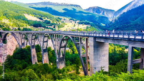Djurdjevica Bridge is a concrete arch bridge over the Tara River in northern Montenegro. 