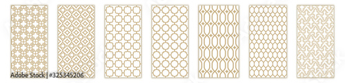 Islamic seamless pattern with arabic and islamic ornament big set