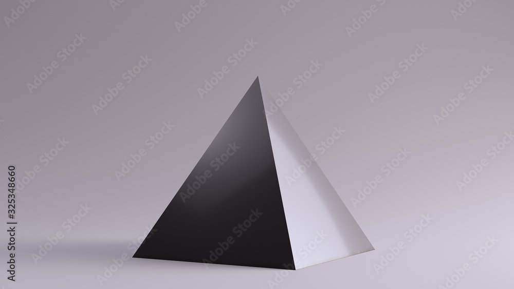 Silver Pyramid 3d illustration 3d render Silver Pyramid 3d illustration 3d render