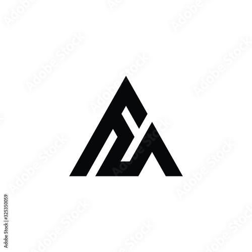 Letter FA logo, icon. Joint letter fa