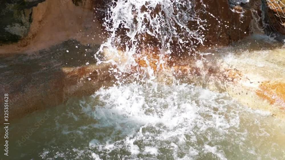 Waterfall in paradise in slow motion 180fps Waterfall in paradise in slow motion 180fps