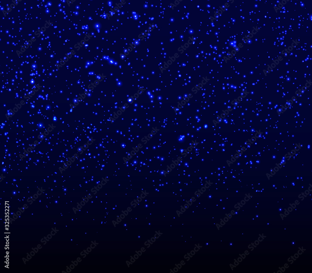 Obraz premium Glowing sparkles. Falling abstract particles.