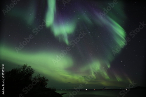 Fototapeta Naklejka Na Ścianę i Meble -  Nordlicht Aurora Borealis in Norwegen