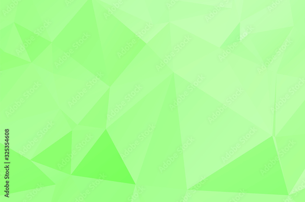 Fototapeta premium Green vivid abstract geometric background, vector from polygons triangle, mosaic