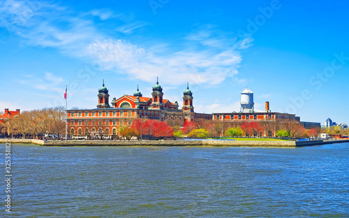 Immigration station in Ellis Island in Upper Bay