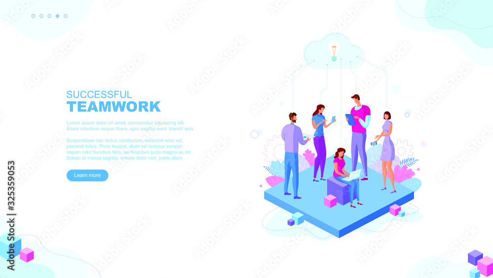 Trendy flat illustration. Successful teamwork page concept. Office workers planing business mechanism, analyze business strategy and exchange ideas.Template for your design works. Vector graphics. Trendy flat illustration. Successful teamwork page concept. Office workers planing business mechanism, analyze business strategy and exchange ideas.Template for your design works. Vector graphics.