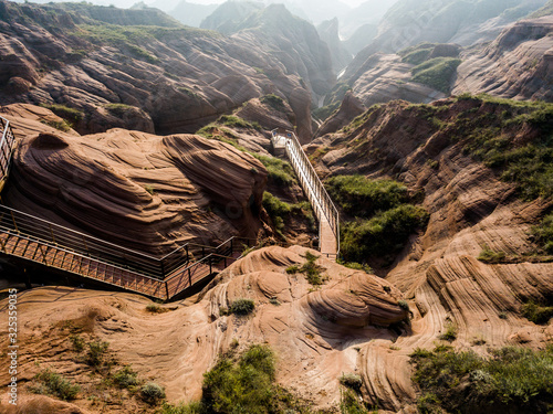 Scenery of Loess Plateau in Shaanxi, China
