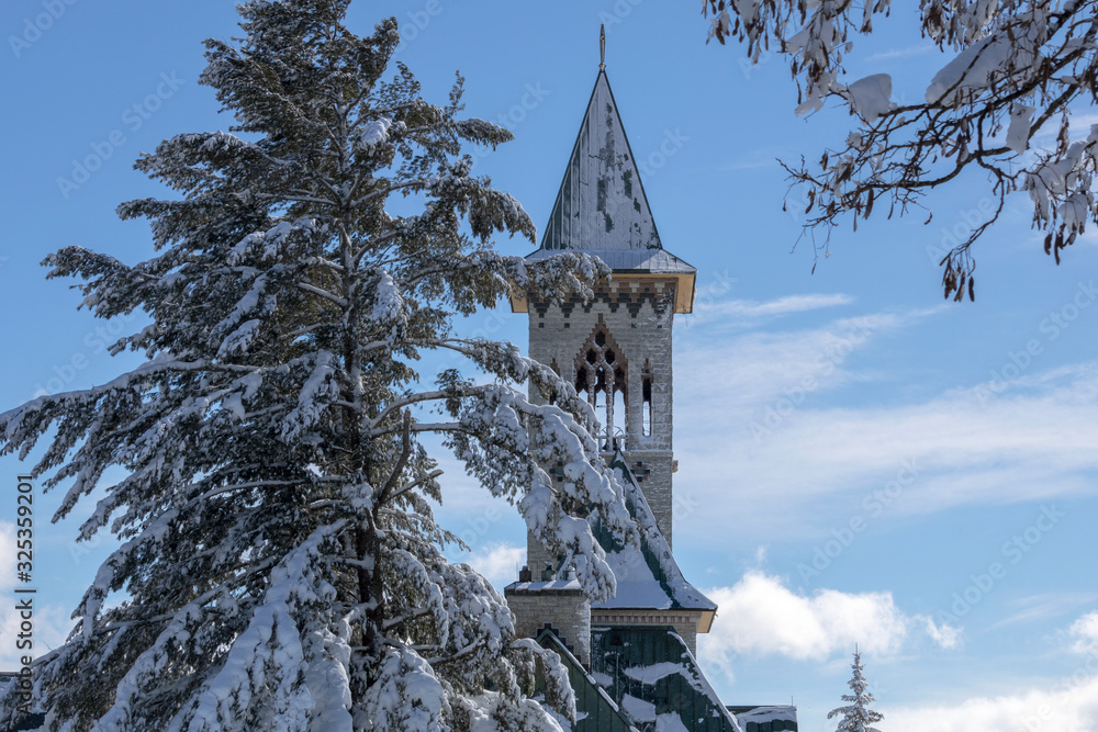 Abbaye SaintBenoit du Lac, Magog, Memphrémagog, Cantons de l'est Québec Canada Stock Photo