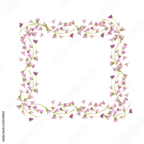 Wallpaper Mural Watercolor Summer Spring Hand Drawn Frame Torontodigital.ca