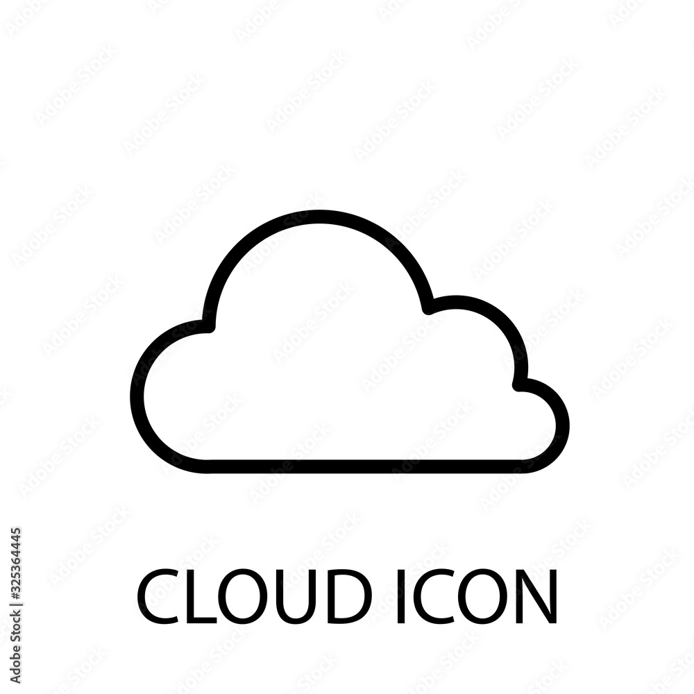 Cloud flat icon vector eps10, Cloud logo design simple Cloud flat icon vector eps10, Cloud logo design simple