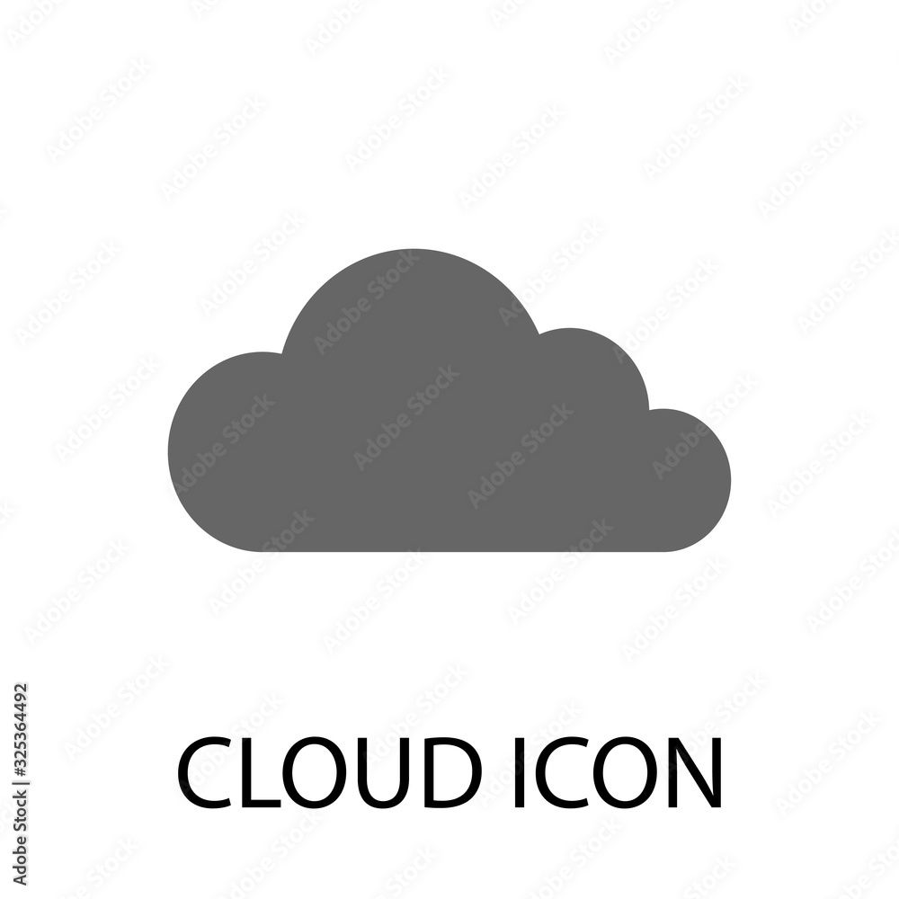 Cloud flat icon vector eps10, Cloud logo design simple Cloud flat icon vector eps10, Cloud logo design simple