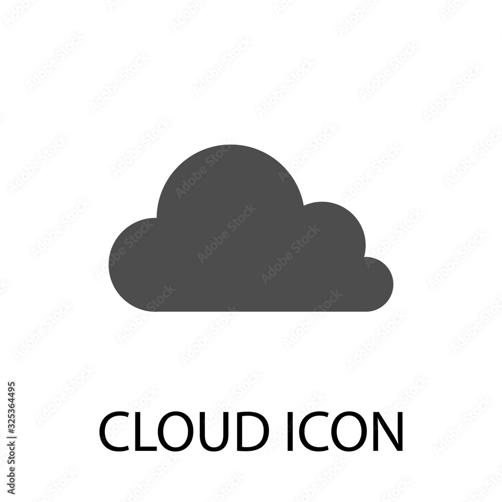 Cloud flat icon vector eps10, Cloud logo design simple Cloud flat icon vector eps10, Cloud logo design simple