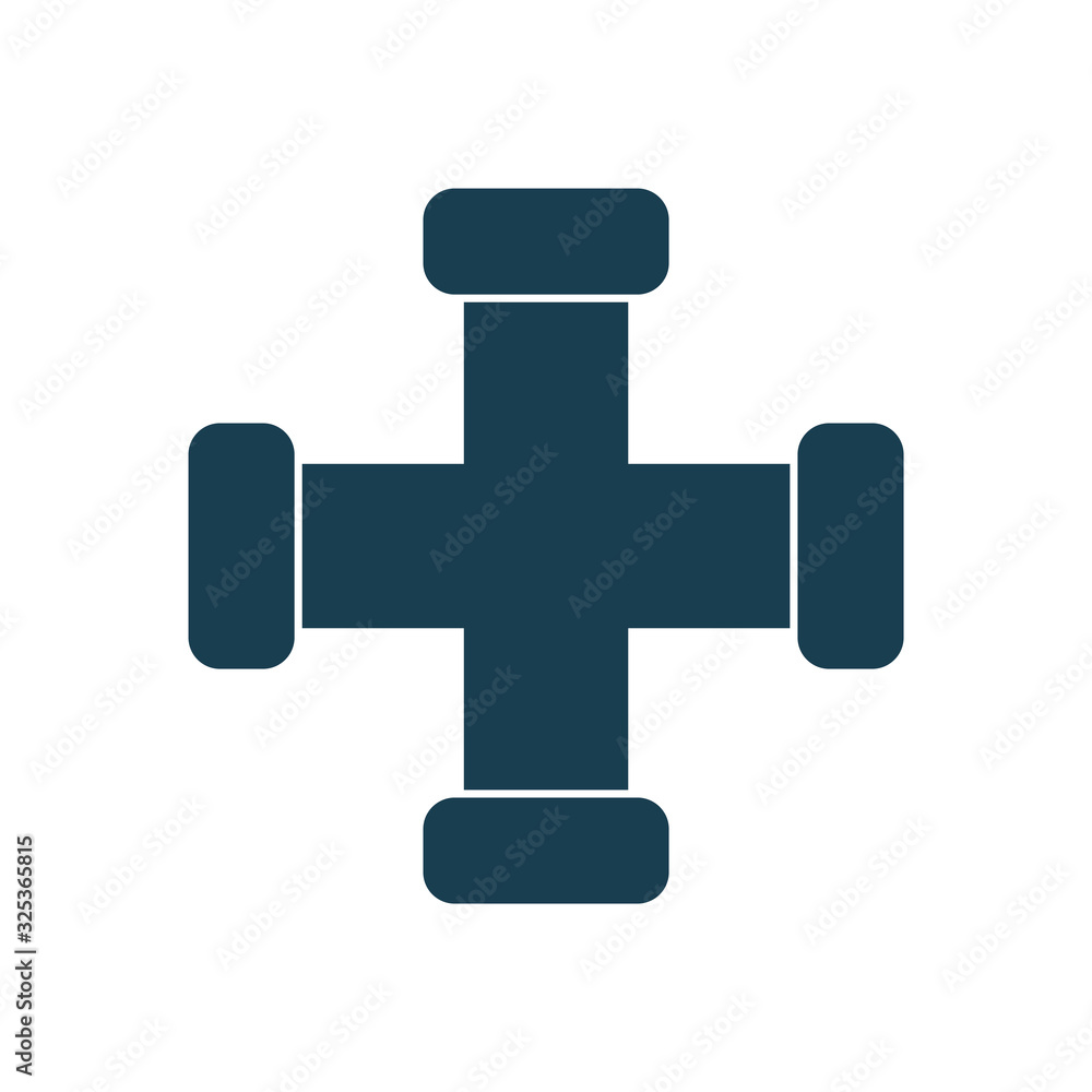 Obraz premium Isolated oil pipe silhouette style icon vector design