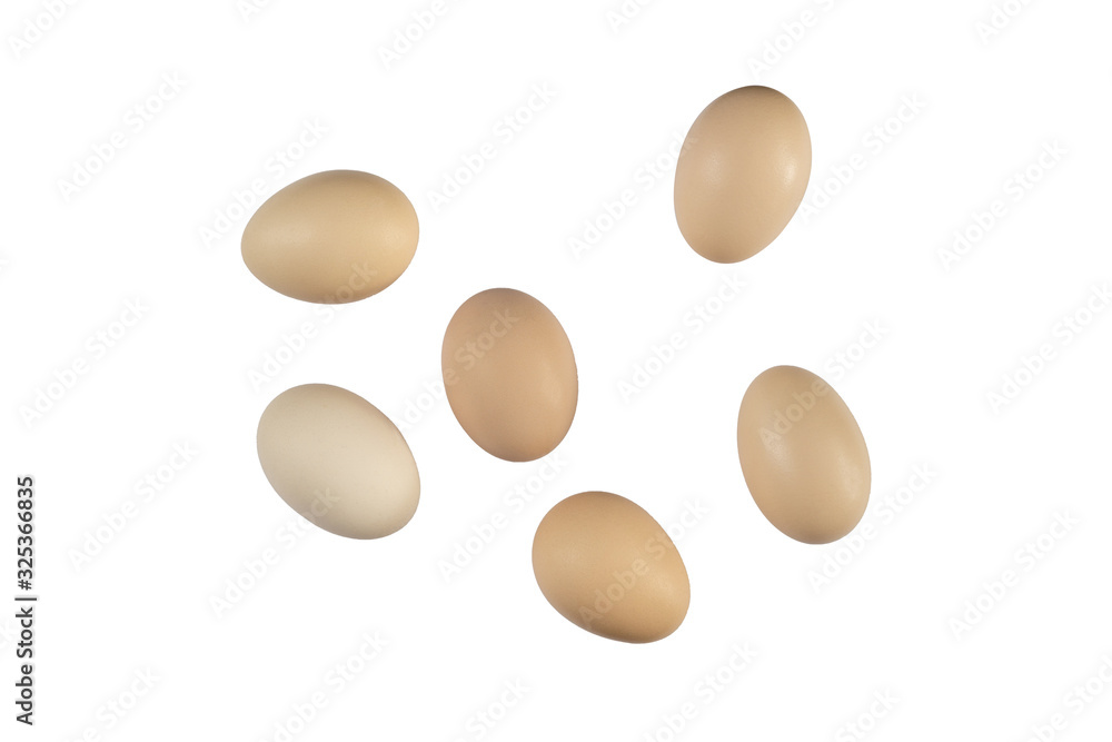 Isolated hen eggs on a white background. Easter egg. Isolated hen eggs on a white background. Easter egg.
