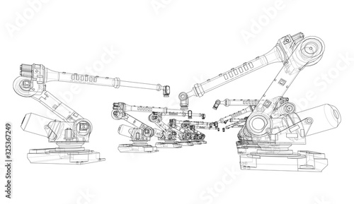 A industral robots manipulators