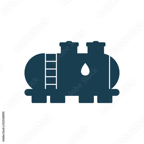 Isolated oil container silhouette style icon vector design
