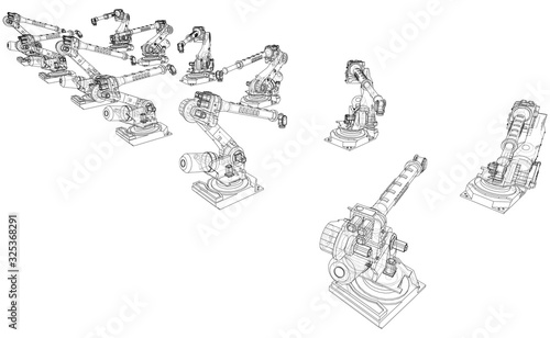 A industral robots manipulators