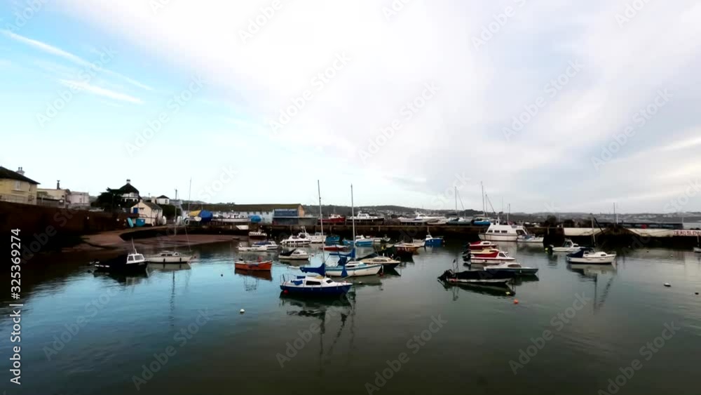 Time Lapse - Harbor in Paignton in the morning. Time Lapse - Harbor in Paignton in the morning.
