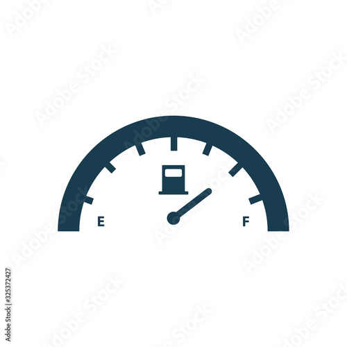 Isolated gasoline gauge tower silhouette style icon vector design