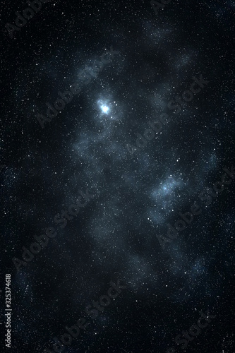 Abstract Space background with nebula and stars  night sky and milky way.