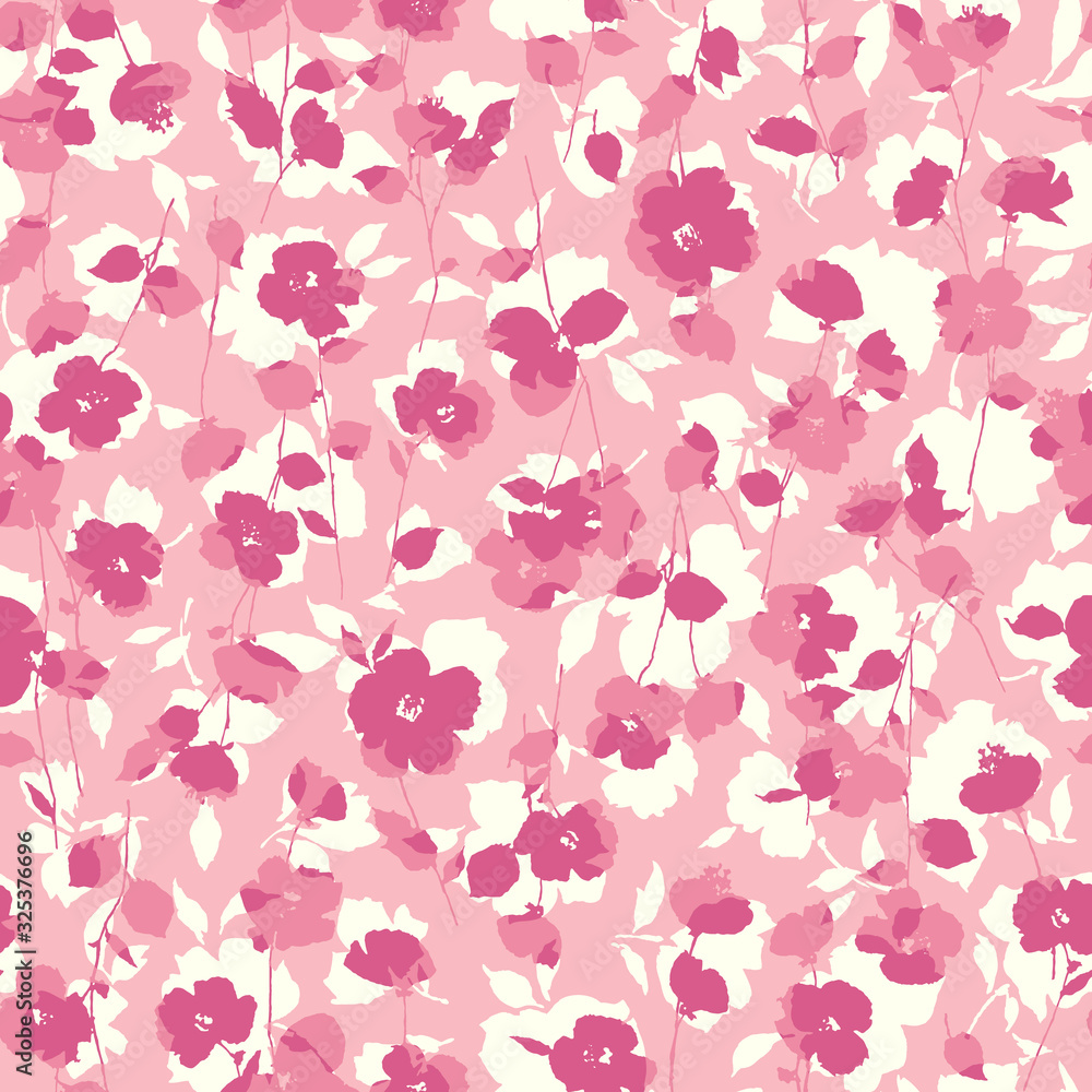 Seamless vector pattern of a beautiful flower, Seamless vector pattern of a beautiful flower,