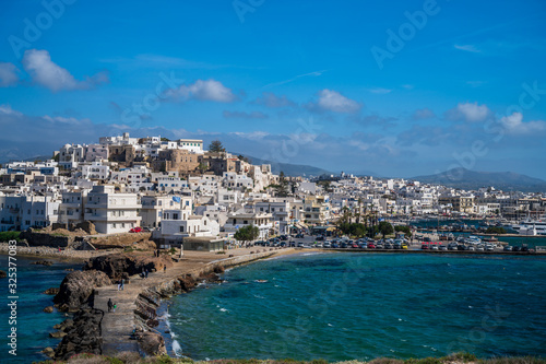 Fototapeta Naklejka Na Ścianę i Meble -  Windy Afternoon, Naxos, Greece